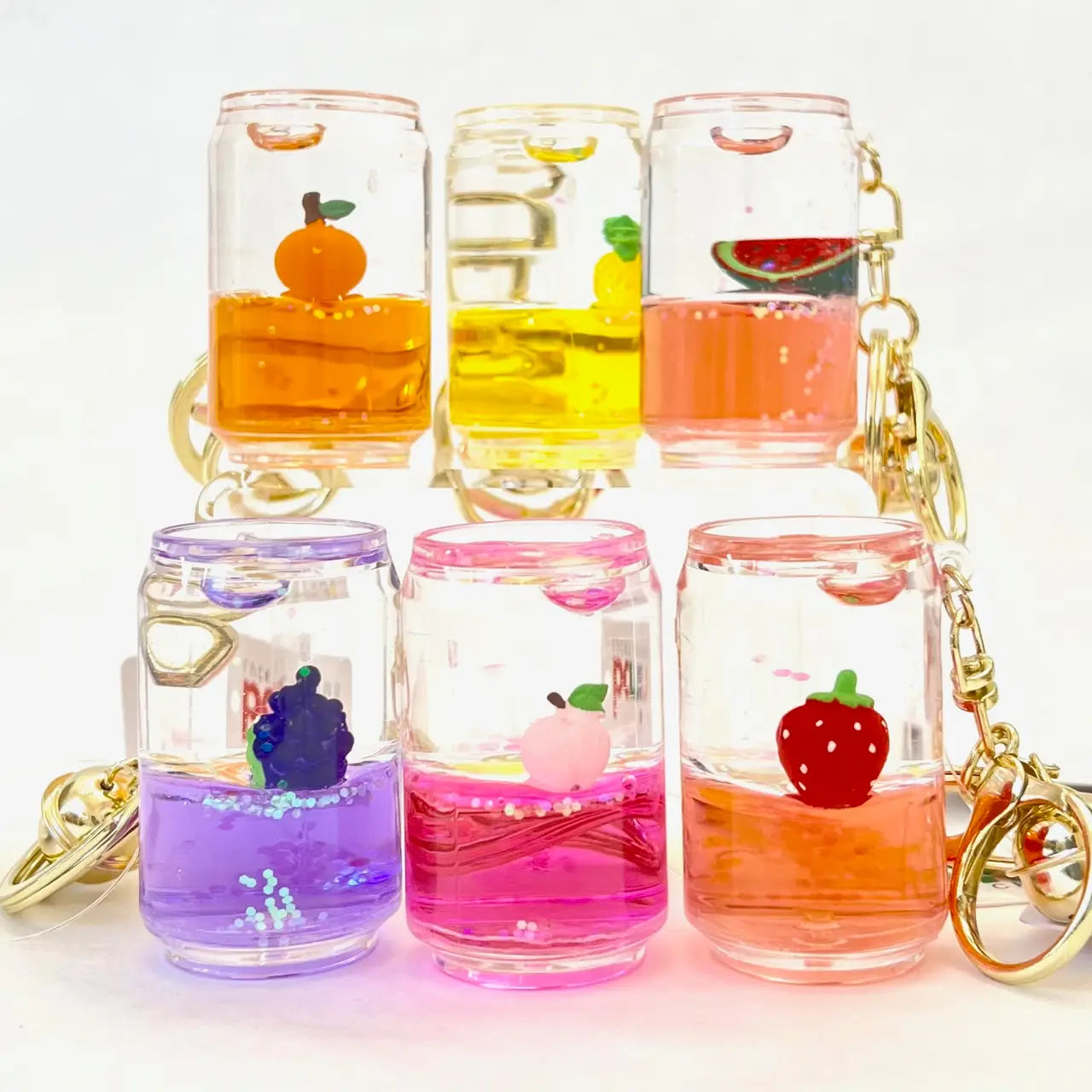 BCmini Accessories Floaty Fruit Can Keychain (Random Design) 12107