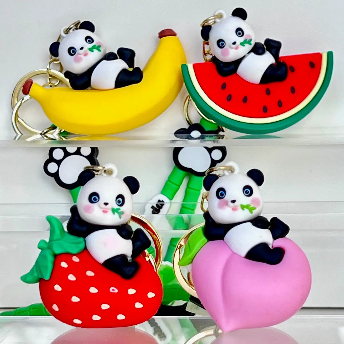 BCmini Accessories Panda Fruit Keychain (Random Design) 034466121665 12215