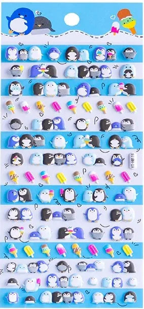 BCmini Decor > Stickers Penguin Puffy Stickers 034466110430 11043