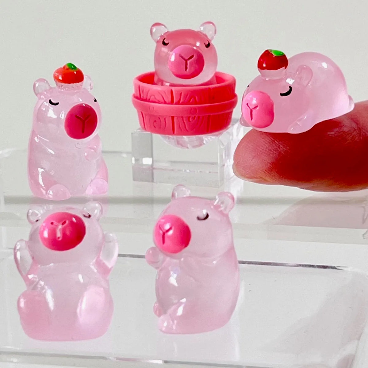 BCmini Miscellaneous > Figurines Pink Capybara Miniature Figurines 71910