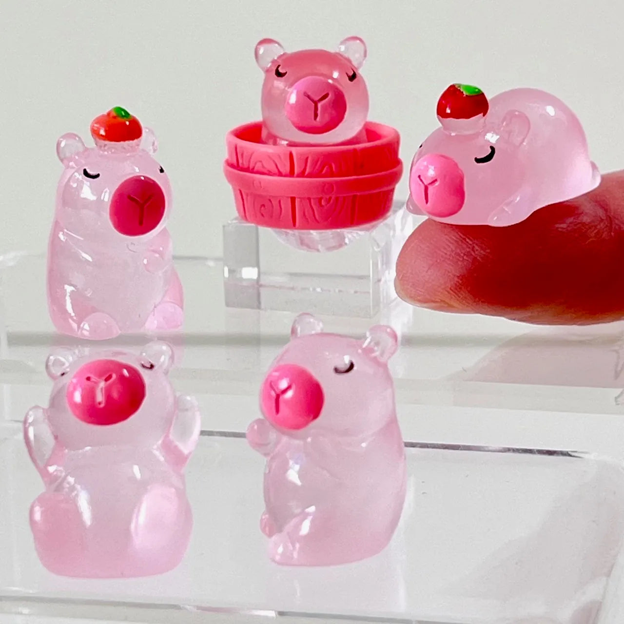 BCmini Miscellaneous > Figurines Pink Capybara Miniature Figurines 71910