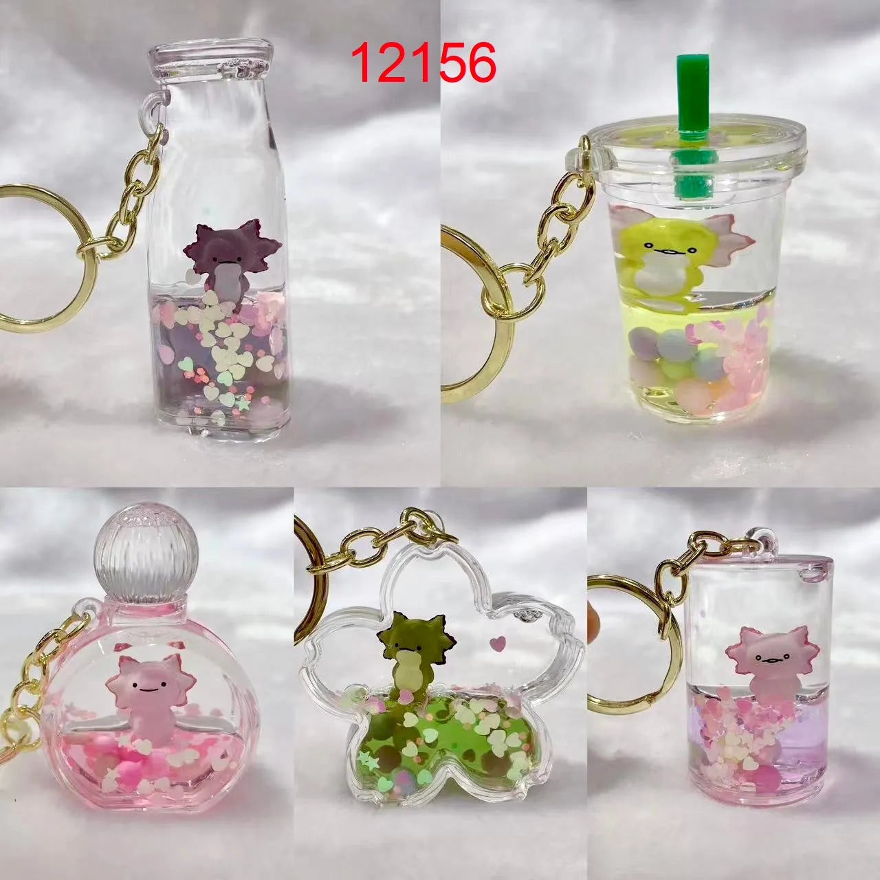 BCmini Miscellaneous > Keychains Floaty Figurine Key Charm - Axolotl 034466121566 12156
