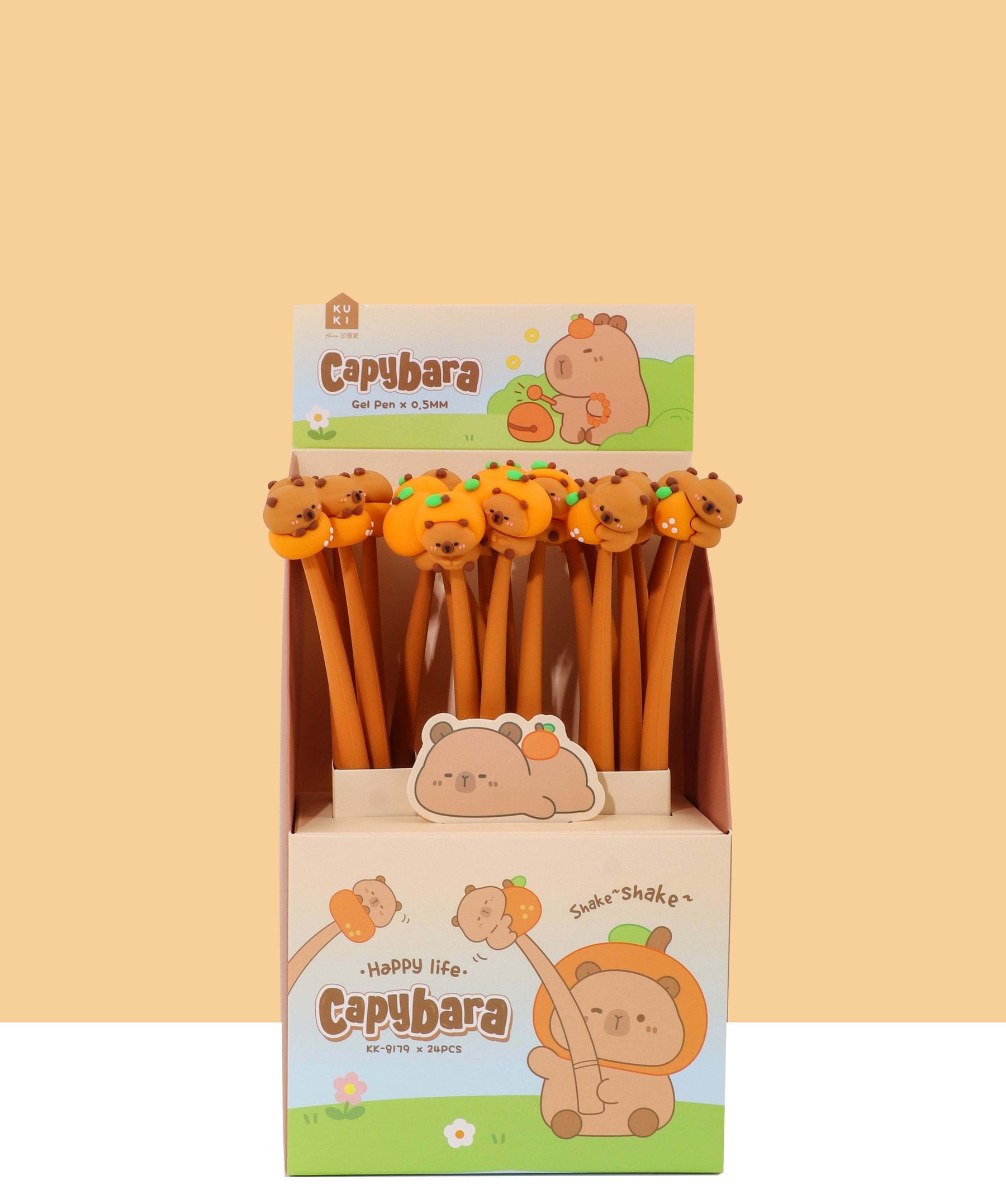 BCmini Miscellaneous > Pens 22646 Capybara Wiggle GEL PEN-24 6942423181796 22646