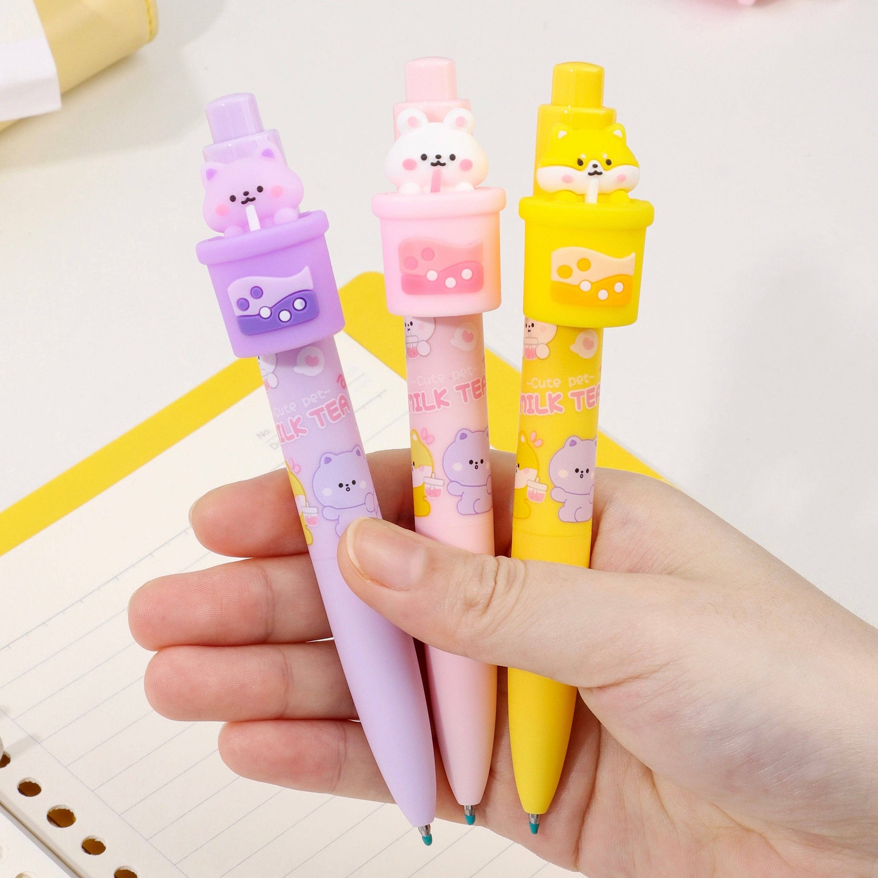 BCmini Miscellaneous > Pens 22648 Boba Pet RETRACTABLE GEL PEN-36 6942423182243 22648