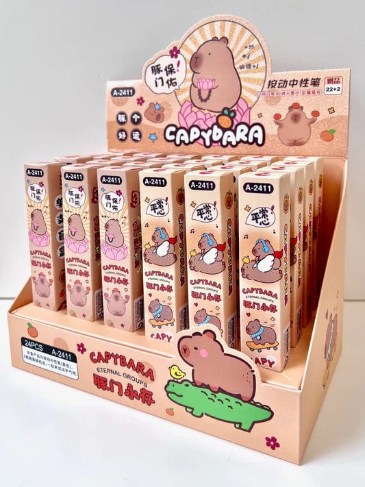 BCMINI Miscellaneous > Pens BC MINI: ETERNAL GROUPS CAPYBARA BLIND BOX GEL PENS 6861410524111