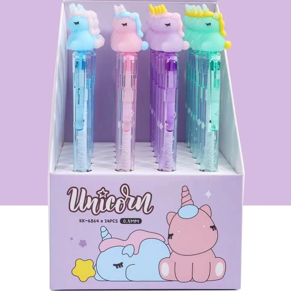 BCMINI Miscellaneous > Pens BC MINI: UNICORN RETRACTABLE GEL PENS 6971010808648
