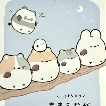 BCMINI Stationery > MINI NOTEPADS BC MINI: ROUND ANIMAL BIRDS MINI NOTEPAD 4550451145523