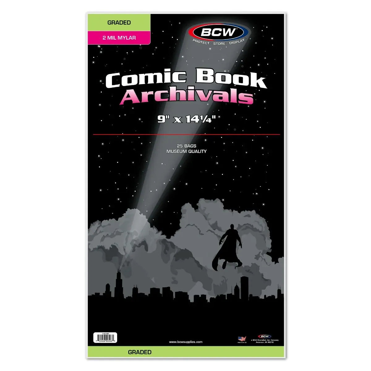 BCW Comic Supplies BCW: Graded Comic Mylar - 2 MIL 722626005985 1-GC-M2