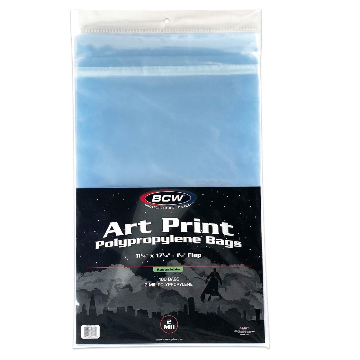 BCW Comic Supplies BCW: Resealable 11x17 Art Print Bags 722626930904 1-BAG-11X17-R