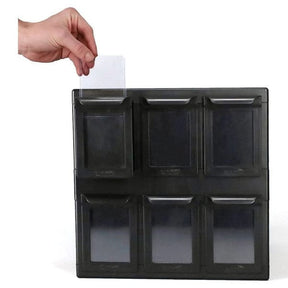 BCW Game Supplies > Box Inserts & Organizers 6 Drawer Card Catalog: Black 722626038860 BCDCCATBLK