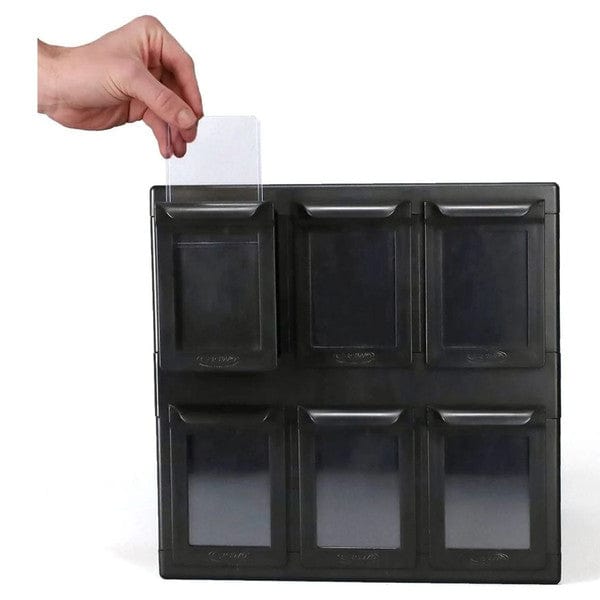 BCW Game Supplies > Box Inserts & Organizers 6 Drawer Card Catalog: Black 722626038860 BCDCCATBLK