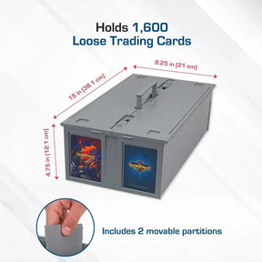 BCW Game Supplies > Card Boxes BCW: Collectible Card Bin 1600ct - Gray 722626015281 1-CCB-1600-GRY