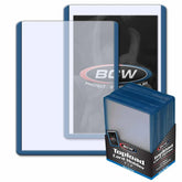 BCW Game Supplies > Card Sleeves BCW: 3x4 Topload Card Holder - Blue Border 722626902413 1-TLCH-BL