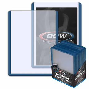 BCW Game Supplies > Card Sleeves BCW: 3x4 Topload Card Holder - Blue Border 722626902413 1-TLCH-BL