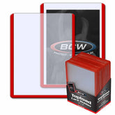 BCW Game Supplies > Card Sleeves BCW: 3x4 Topload Card Holder - Red Border 722626902420 1-TLCH-RD