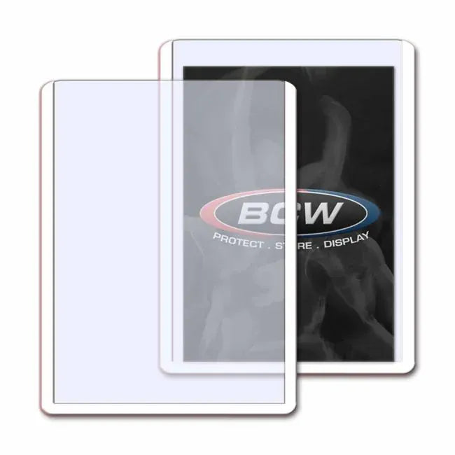 BCW Game Supplies > Card Sleeves BCW: 3x4 Topload Card Holder - White Border 722626902444 1-TLCH-WH
