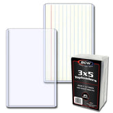 BCW Game Supplies > Card Sleeves BCW: 3x5 Topload Holder 722626958007 1-TLCH-3X5