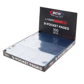 BCW Game Supplies > Card Sleeves BCW: LaserWeld 9-Pocket Pages (100ct) 722626036255 1-LWP9T-100