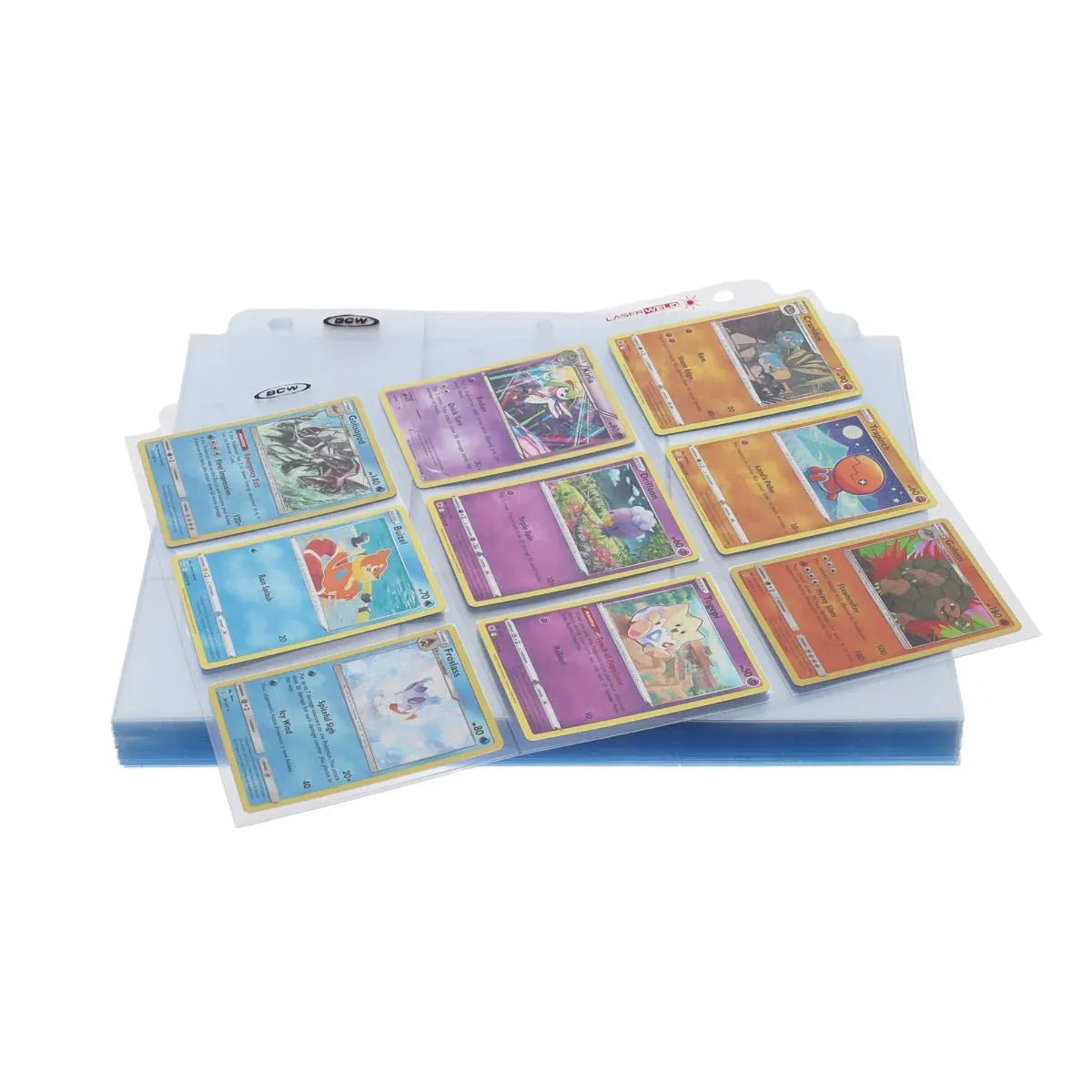 BCW Game Supplies > Card Sleeves BCW: LaserWeld 9-Pocket Pages (100ct) 722626036255 1-LWP9T-100