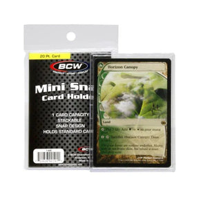BCW Game Supplies > Card Sleeves BCW: Mini Snap Card Holder 722626901911 1-MS