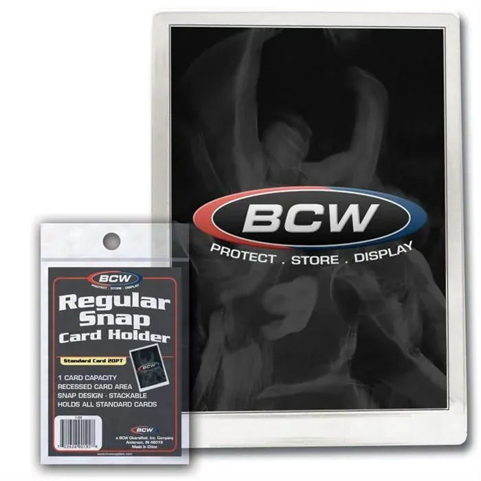 BCW Game Supplies > Card Sleeves BCW: Regular Snap Card Holder 722626901928 1-RS