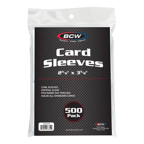 BCW Game Supplies > Card Sleeves BCW: Standard Card Sleeves - 500 Pack 722626037559 1-SSLV-500