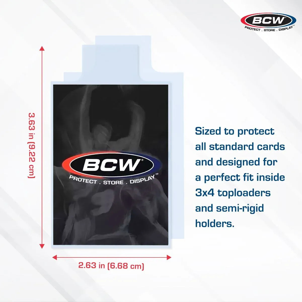 BCW Game Supplies > Card Sleeves BCW: Standard Card Sleeves - Tab 722626046346 1-SSLV-TAB