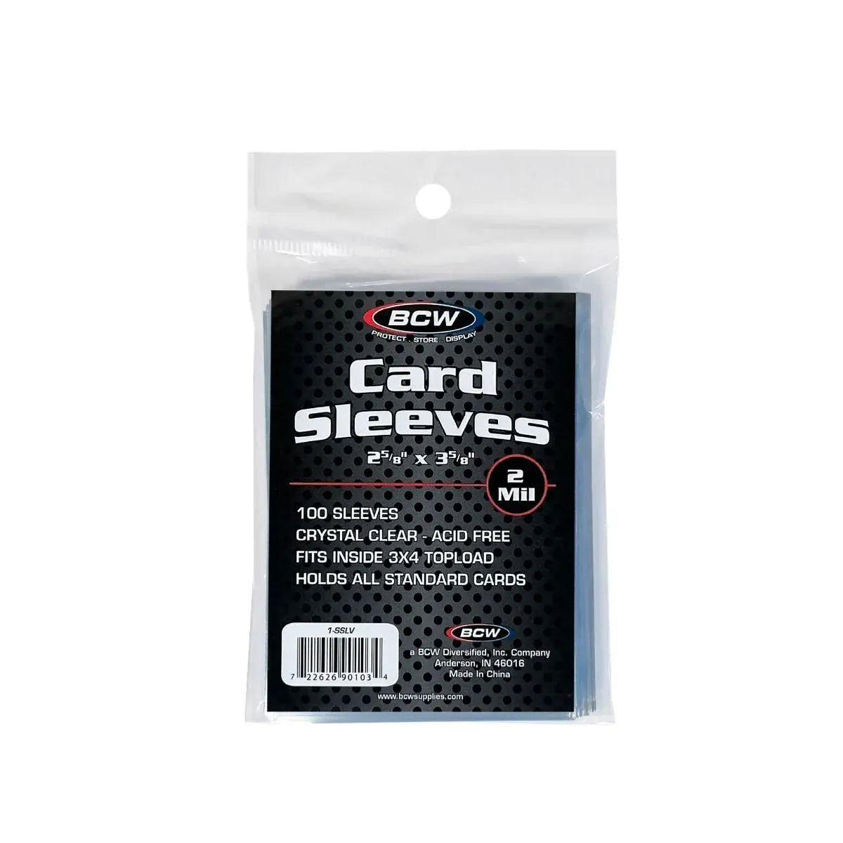 BCW Game Supplies > Card Sleeves BCW: Standard Sleeves 100ct - Clear 722626901034 1-SSLV