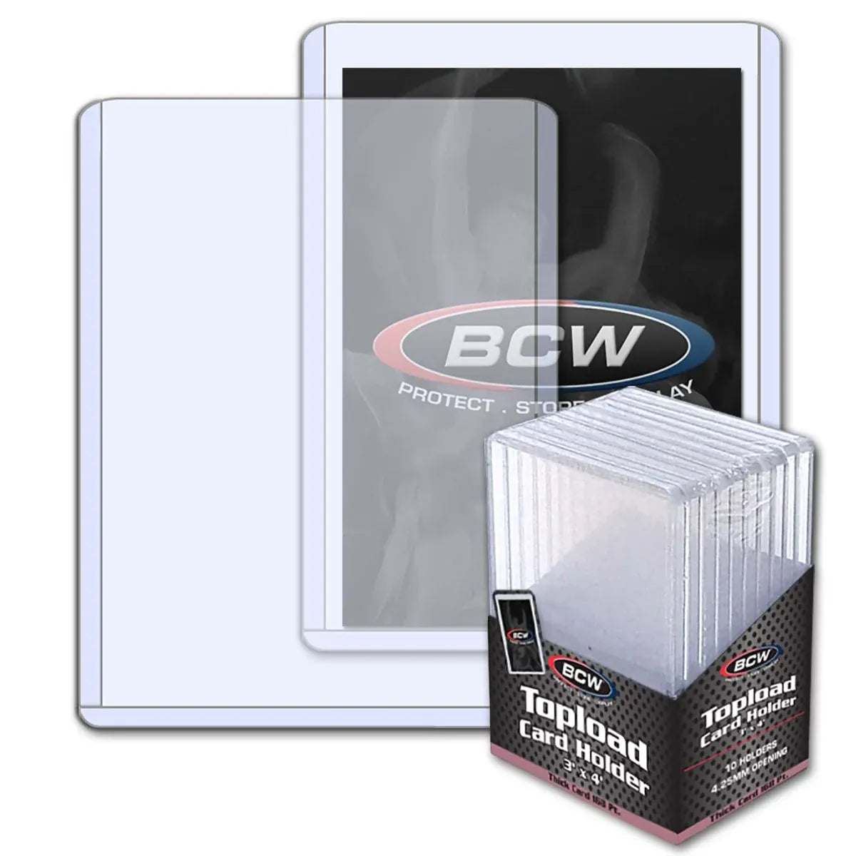 BCW Game Supplies > Card Sleeves BCW: Thick Card Topload Holder - 168 PT. 722626009709 1-TLCH-TH-4.25MM