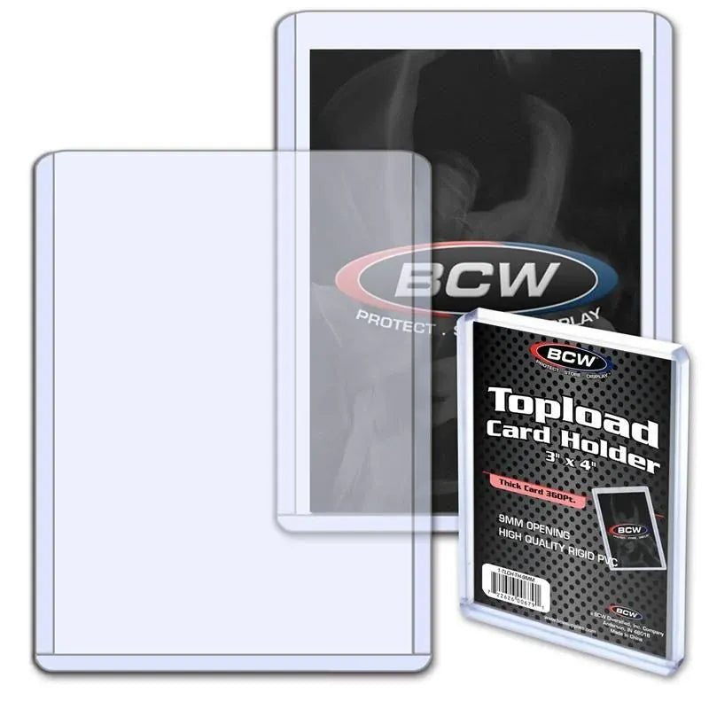 BCW Game Supplies > Card Sleeves BCW: Thick Card Topload Holder - 360pt. 722626006791 1-TLCH-TH-9MM