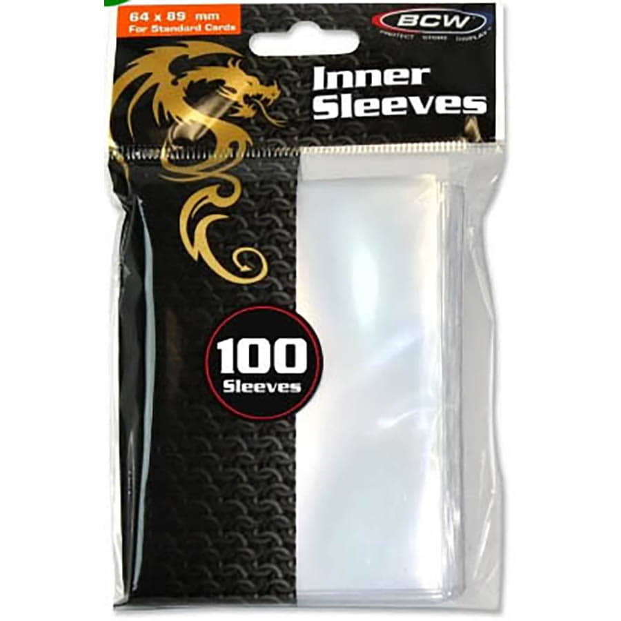 BCW Game Supplies > Card Sleeves DECK GUARD - INNER SLEEVES 100CT 722626040405 BCWDGIS