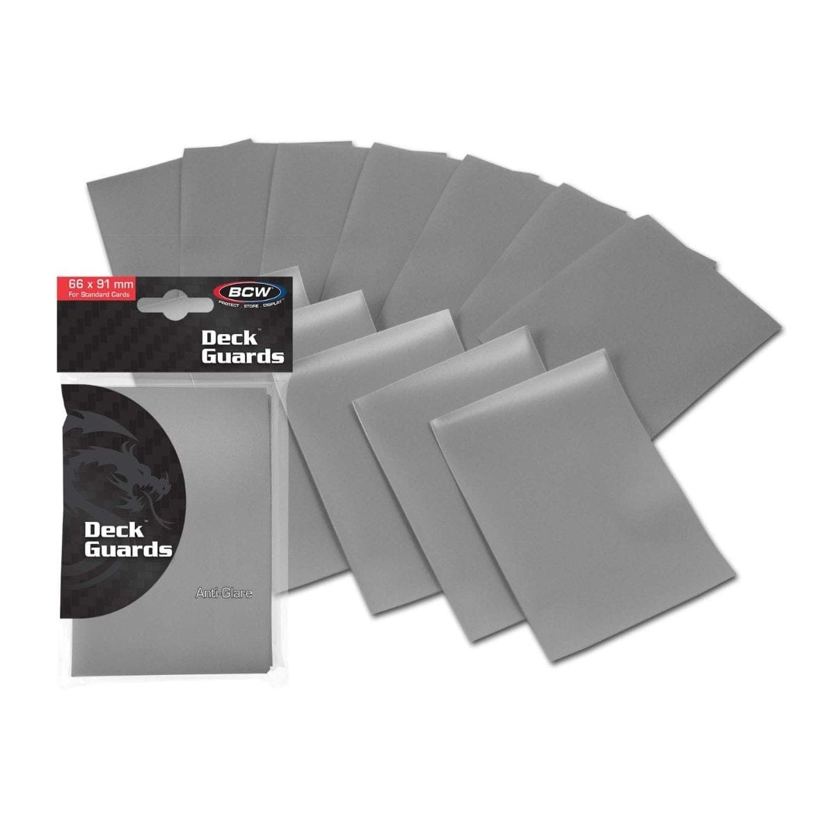 BCW Game Supplies > Card Sleeves DECK GUARD - MATTE GRAY (50CT) 722626006876 BCW-722626006876