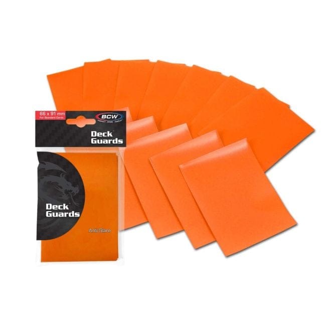 BCW Game Supplies > Card Sleeves DECK GUARD - MATTE ORANGE (50CT) 722626006531 BCW-722626006531