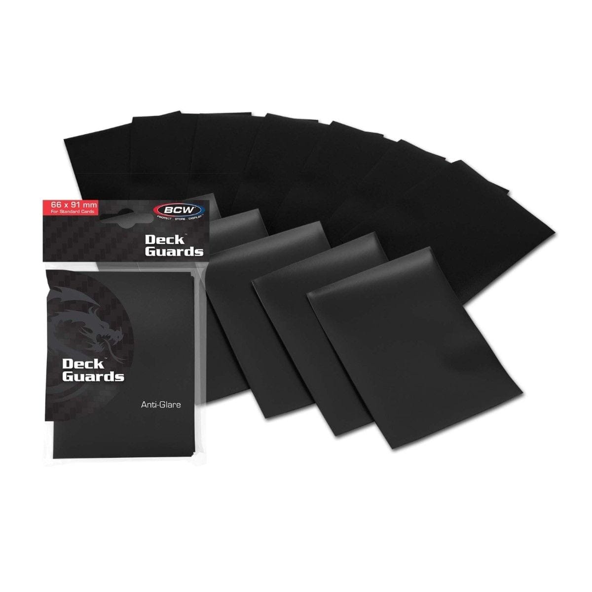 BCW Game Supplies > Card Sleeves Deck Protector: Deck Guard: Double Matte Black (50) 722626005244 BCW-722626005244