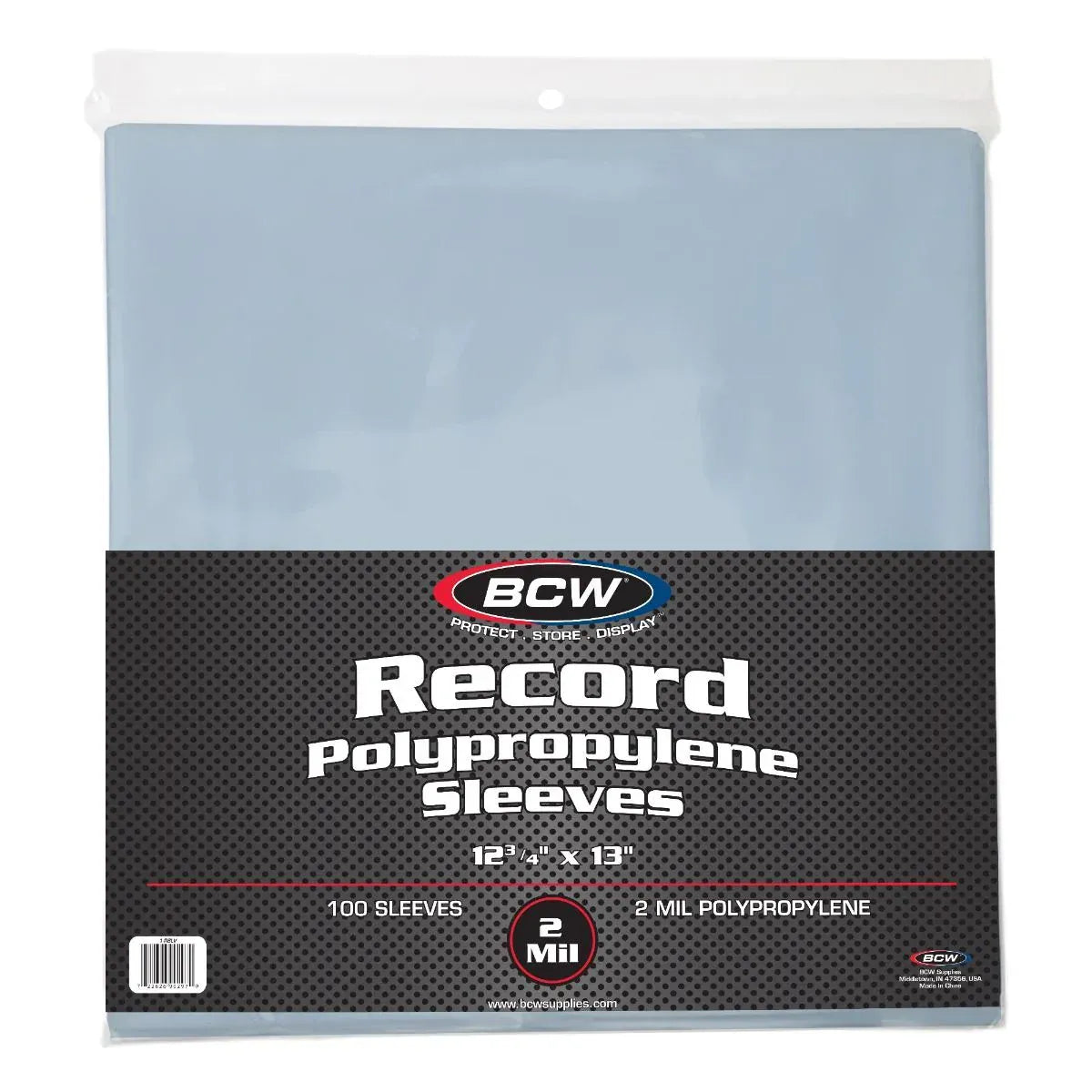 BCW Music > Music Supplies BCW RECORD POLYPROPYLENE SLEEVES 12 3/4" X 13" 722626040146 1-RSLV