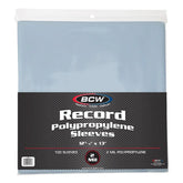 BCW Music > Music Supplies BCW RECORD POLYPROPYLENE SLEEVES 12 3/4" X 13" 722626040146 1-RSLV