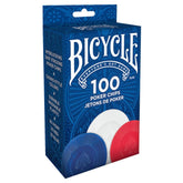 Bicycle Game Supplies > Other Game Supplies Bicycle: Poker Chips 100ct - Plastic, 2g 073854001042 JKR1006252