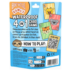 Bicycle Games > Playing Cards Bicycle: Waterproof 4 in 1 Card Games 073854100486 JKR130016541