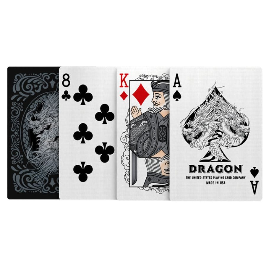 Bicycle Games > Playing Cards Playing Cards: Bicycle: Dragon Black 073854097724 JKR10044092