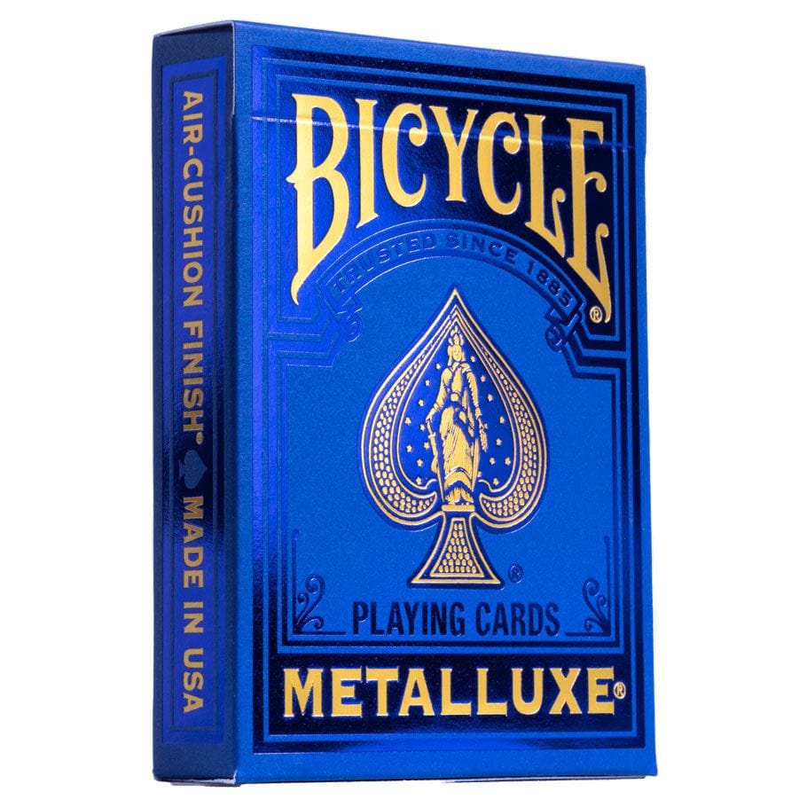 Bicycle Games > Playing Cards Playing Cards: Bicycle: Metalluxe Blue 073854095522 JKR10038243