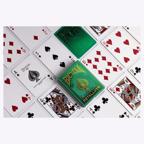 Bicycle Games > Playing Cards Playing Cards: Bicycle: Metalluxe Green 073854095133 JKR10036356
