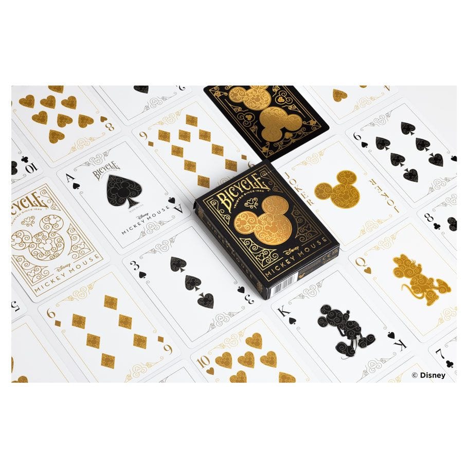 Bicycle Games > Playing Cards Playing Cards: Bicycle: Mickey Black & Gold 073854095546 JKR10038680