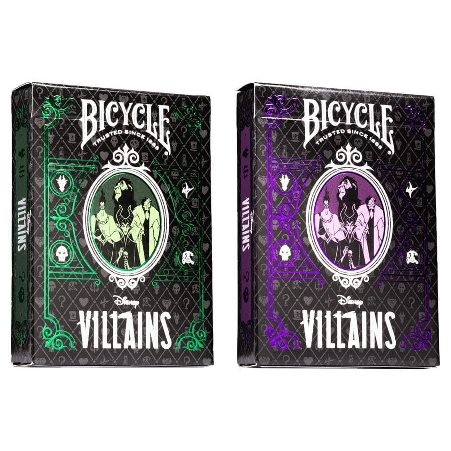 Bicycle Games > Playing Cards Playing Cards: Bicycle: Villains Green/Purple Mix 073854095829 JKR10039960