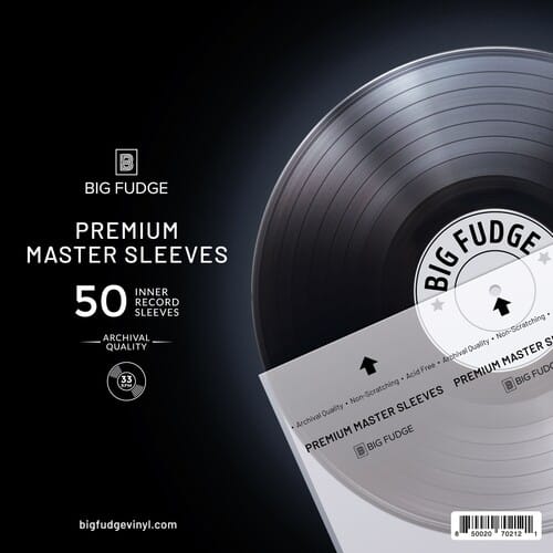 BIG FUDGE Music > Music Supplies Big Fudge BFPIS12x50US 12-inch Vinyl LP Record Premium Master Inner Sleeves 50 Pack Clear 850020702121 BFUG02121