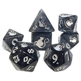 Black Oak Workshop Dice 7-Set Kitty Clacks: Smokey 850070051255 BOW7DSKCSMOHC