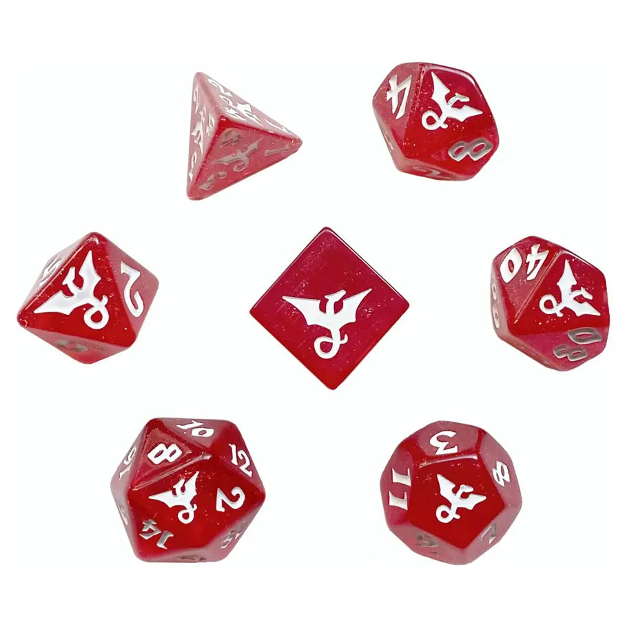 Black Oak Workshop Dice > Other Dice 7-Set: Glitter - Dragon, Sparklefury 850055772298 BOW7DSDRSPAHC