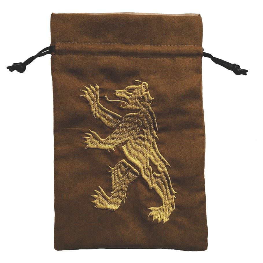 Black Oak Workshop Game Supplies > Dice Storage Dice Bag: Heraldry: Bear 850055772786 BOWDBHRBEARHC