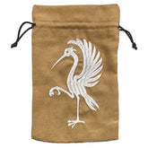 Black Oak Workshop Game Supplies > Dice Storage Dice Bag: Heraldry: Ibis 850055772823 BOWDBHRIBISHC