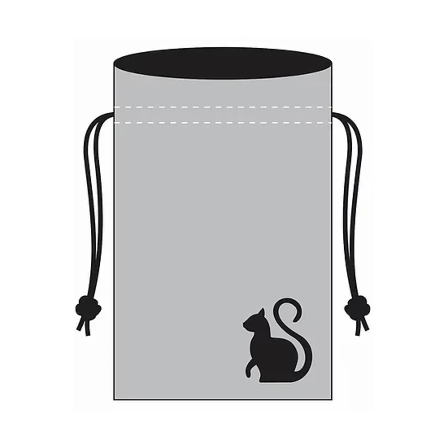 Black Oak Workshop Game Supplies > Dice Storage Dice Bag: Heraldry: Kitty Clacks 850055772922 BOWDBKITCLKHC