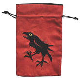 Black Oak Workshop Game Supplies > Dice Storage Dice Bag: Heraldry: Raven 850055772854 BOWDBHRRAVEHC